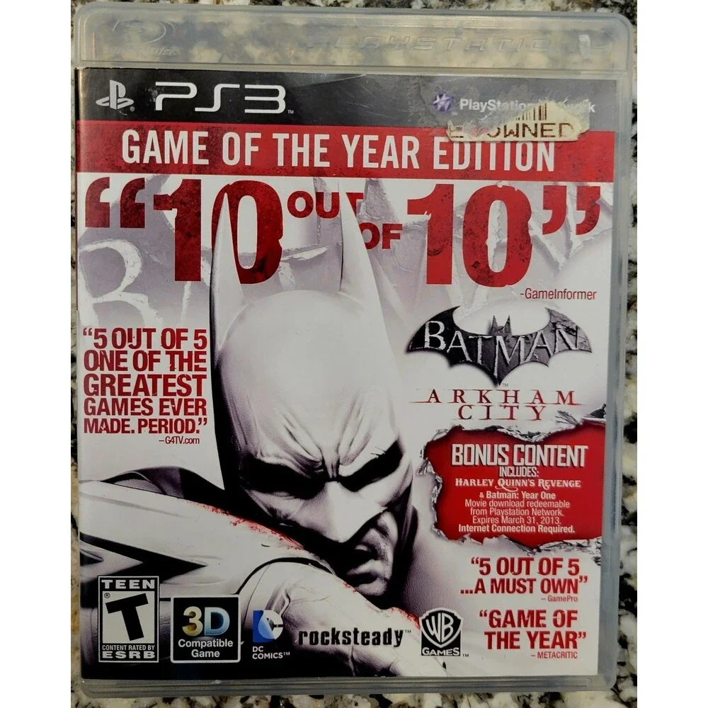 SONY PLAYSTATION 3 PS3: BATMAN  ARKHAM CITY  GAME OF THE YEAR EDITION, VG COND